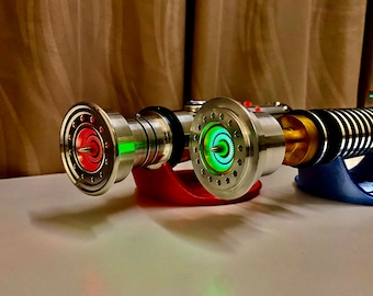 Neopixel Blade Plug - Turbine Blade / Wheel Style Customizable Height for Starwars Lightsabers
