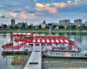 A print or canvas of Harrisburg Pennsylvania's the "Pride of the Susquehanna" Riverboat