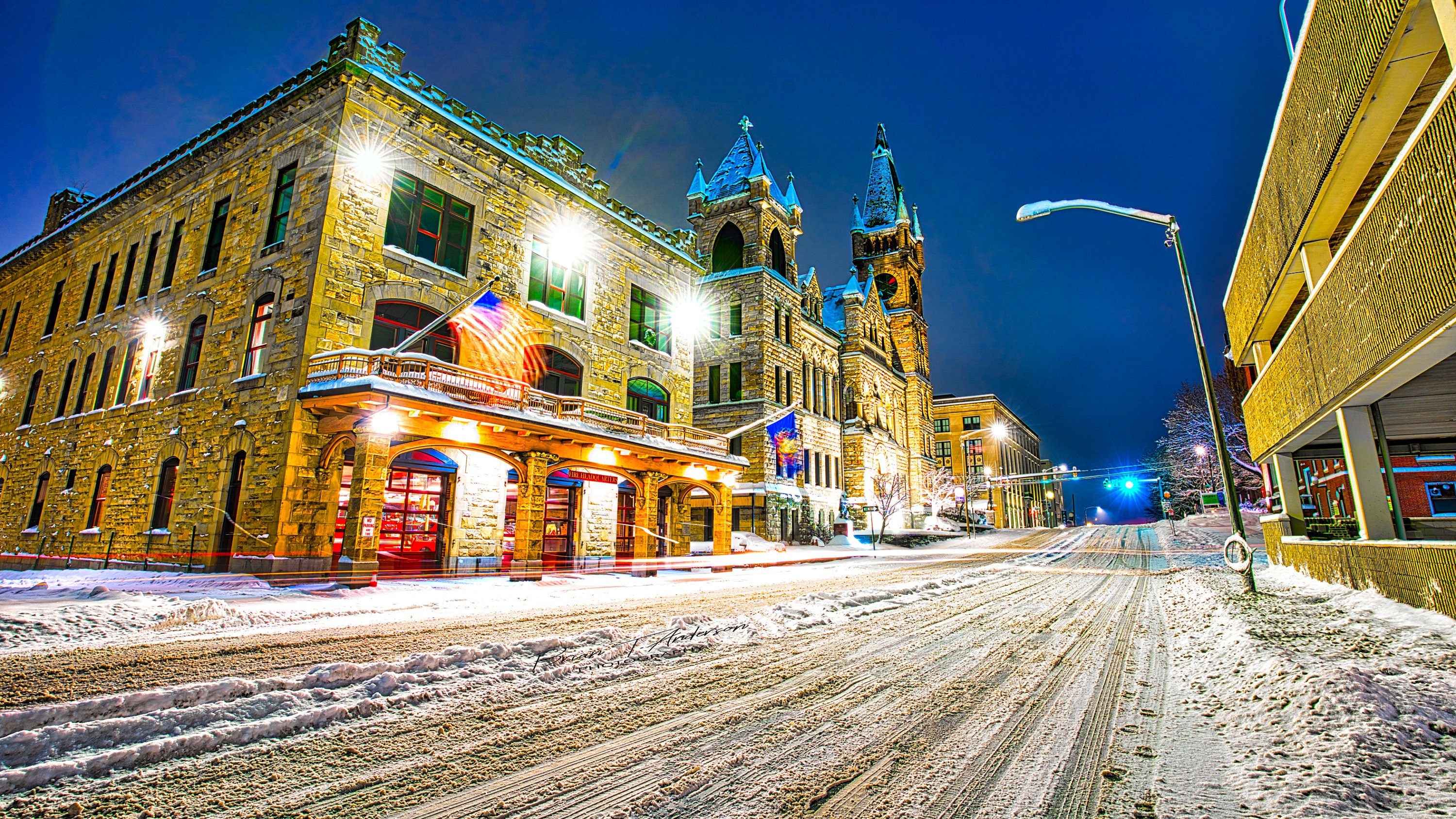 A Photo or Canvas of Scranton City Hall and the Firehouse Etsy
