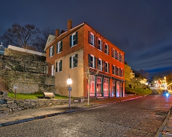 A print or canvas of Potomac Street in Harpers Ferry, WV