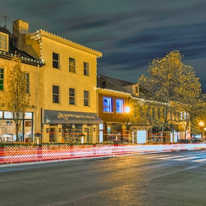 A Canvas or Print of Georgetown,  Washington DC at night