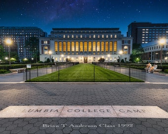 A print or canvas of Columbia University.  Add name and class year optional and free.