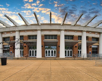 John Paul Jones Stadium at the University of Virginia.  Cavaliers.   Add name and class year optional and free.  Great gift Idea.