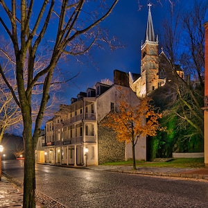 A print or canvas of  Shenandoah Street in Harpers Ferry, WV