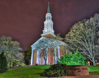 A print or Canvas of the Memorial Chapel at the University of Maryland