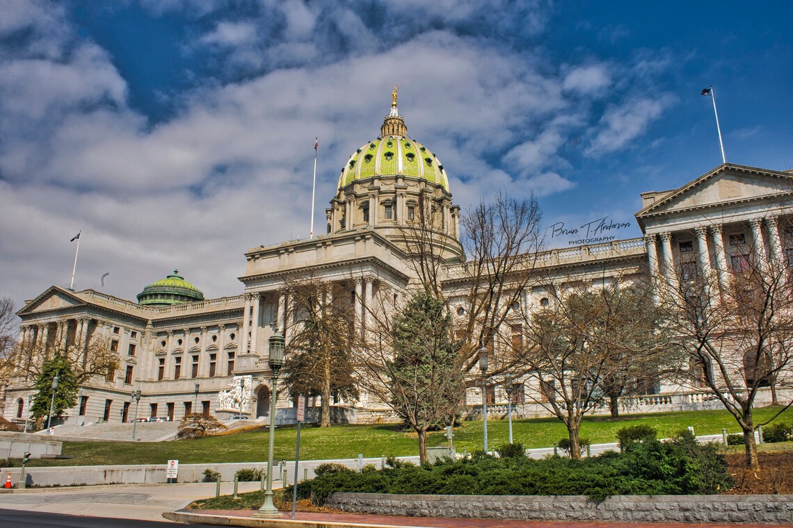 Pennsylvania's State Capital Building. Without Frame. | Etsy