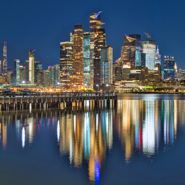 A print or canvas of Manhattan Skyline from New Jersey