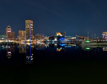 Print or Canvas or The Inner Harbor at Baltimore MD.