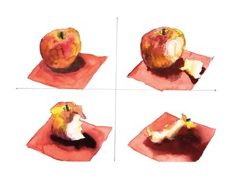 Apple Bites 5x7 Card