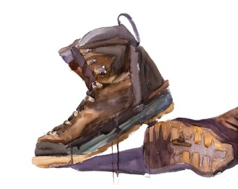 Hiking Boots 5x7 Card
