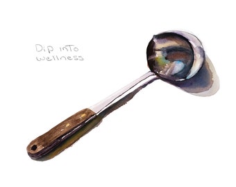 Dip Into Wellness 5x7 card