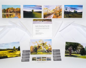 Landscapes, 8 Card Set