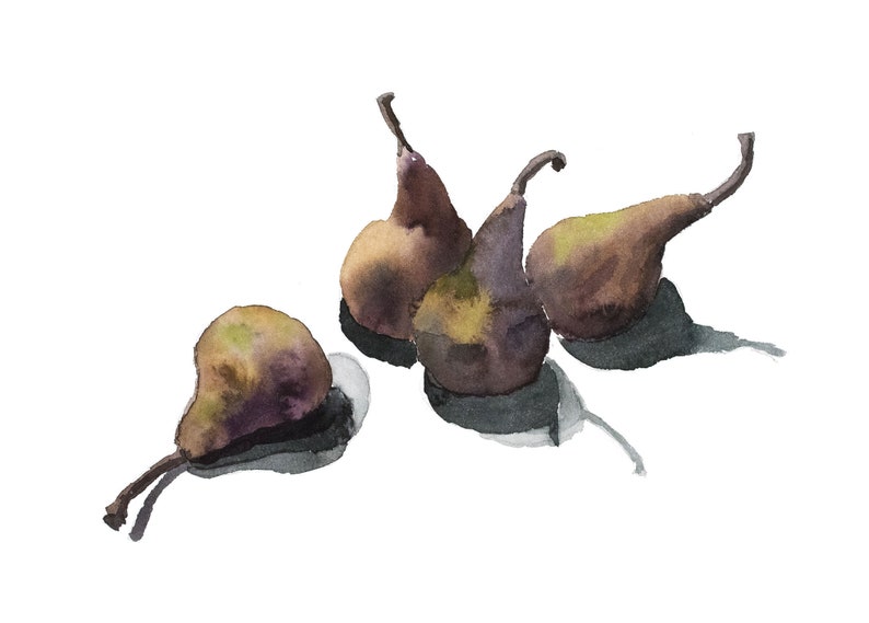 Bosc Pears 5x7 Card image 1