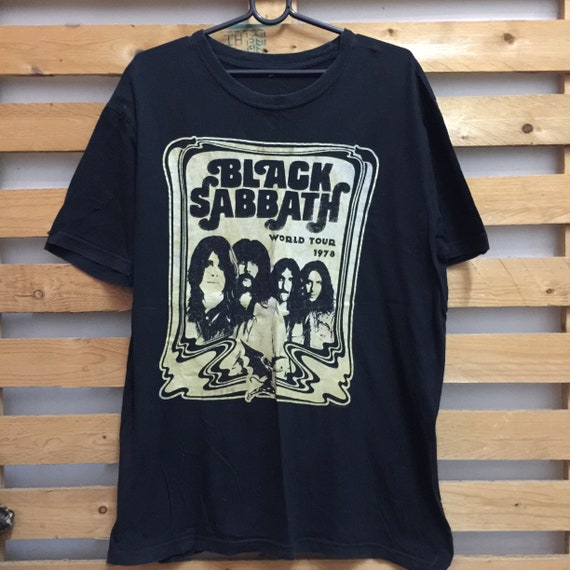 black sabbath world tour 1978 tshirt vintage style