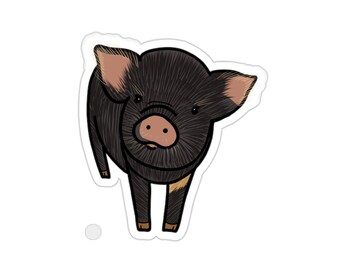 Glaive the Kunekune Pig Sticker