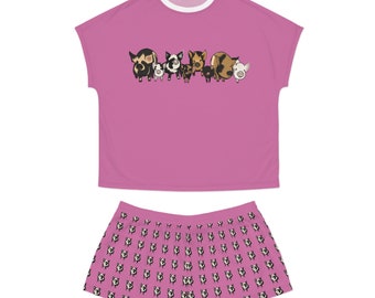 Women's Kunekune Pig Short Pajamas