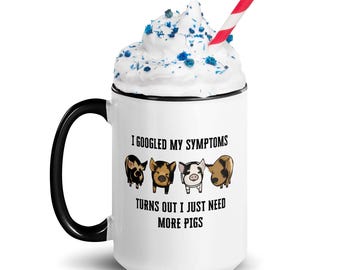 Kunekune Pig Coffee Mug: Funny Farm Animal Lover Gift