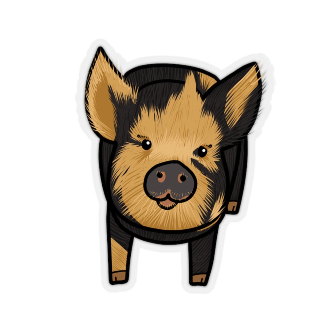 Nugget the Kunekune Pig Sticker Etsy