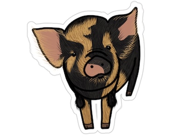 Ranseur the Kunekune Pig Sticker