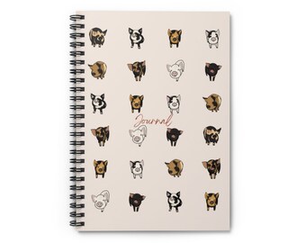 Kunekune Pig Spiral Notebook - / Journal Ruled Line