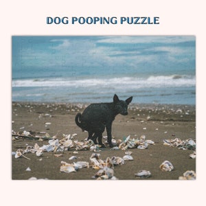 Funny Dog Pooping Puzzle - Perfect Stocking Stuffer or White Elephant Gift