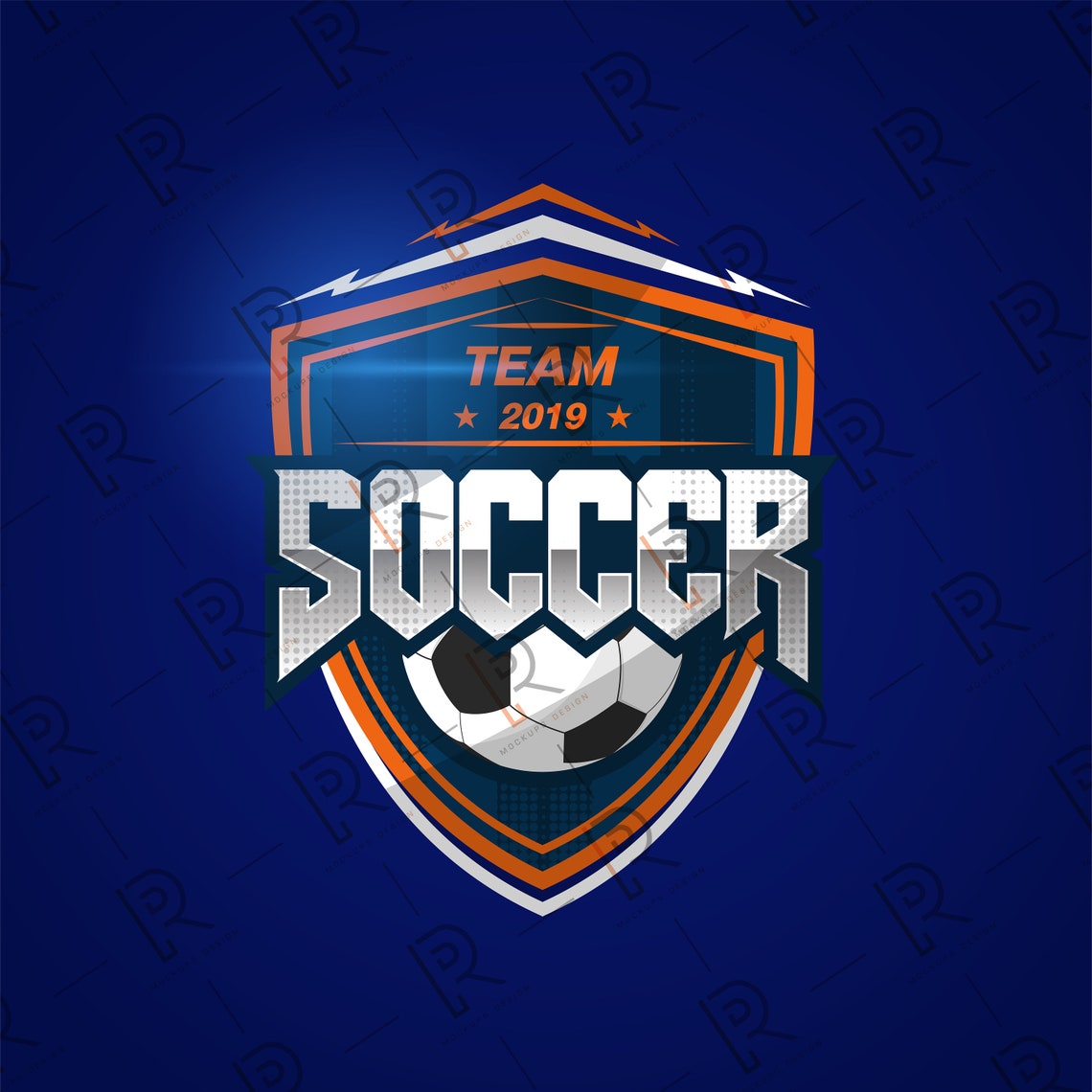 Soccer Badge Logo Design Templates Football FC Eps Jpeg Png - Etsy