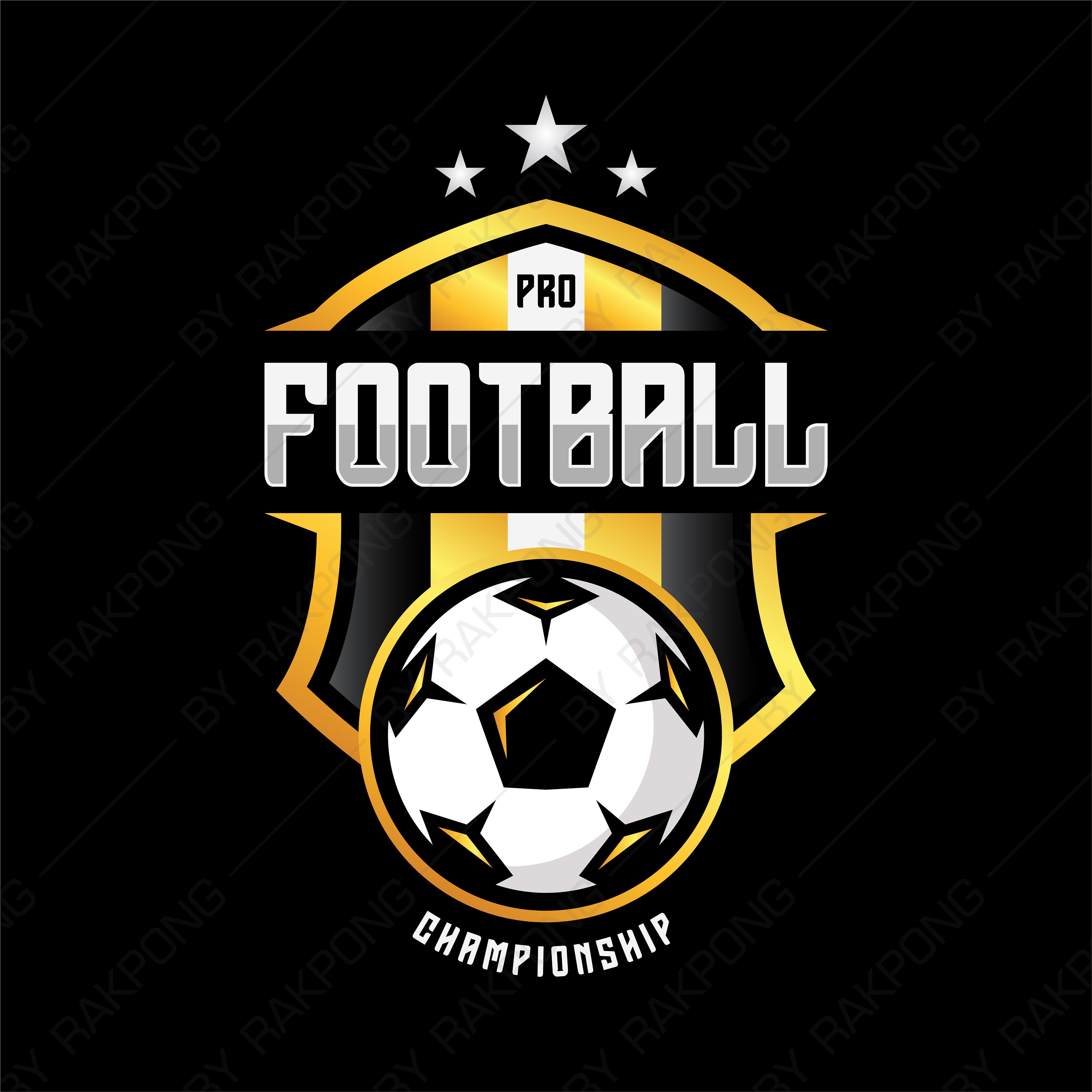 Soccer Badge Logo Design Templates Football FC Eps, Jpeg, Png, Pdf, Svg