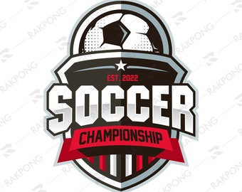 Soccer Badge logo design Templates Football FC eps, jpeg, png, pdf, svg Clip Art, Soccer Clipart, soccer logo