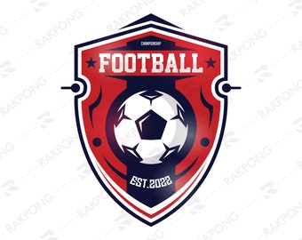 Soccer Badge logo design Templates Football FC eps, jpeg, png, pdf, svg Clip Art, Soccer Clipart, soccer logo