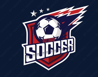 Soccer Badge logo design Templates Football FC eps, jpeg, png, pdf, svg Clip Art, Soccer Clipart, soccer logo