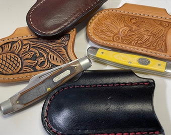 Horizontal sheath for folding knife