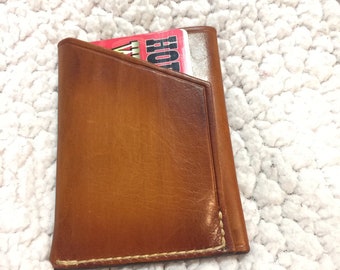 Hand crafted Leather credit card wallet.