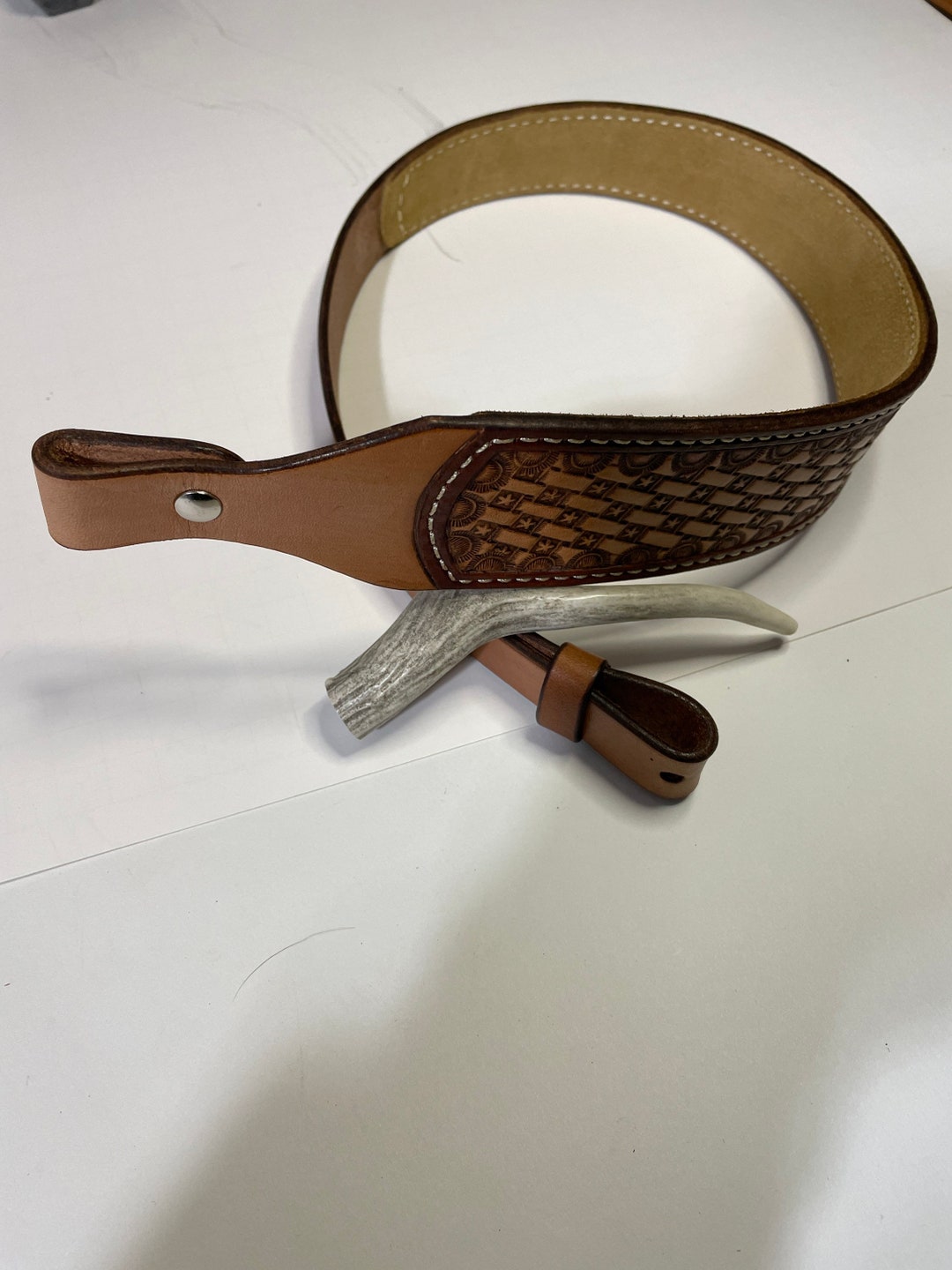 Leather Rifle Sling Etsy