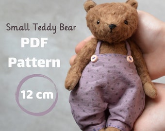 Pluszowy miś TYLKO wykrój pdf, wykrój do szycia misia, BEZ instrukcji krok po kroku