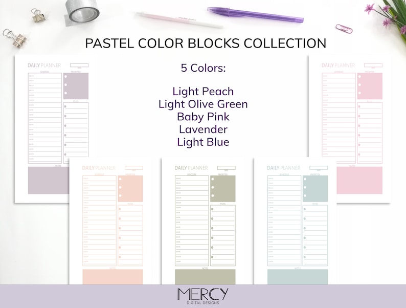 Personal Daily Planner Printable Personal Daily to Do List - Etsy