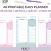 A6 Daily Planner Printable Daily Hourly Planner Day on One - Etsy