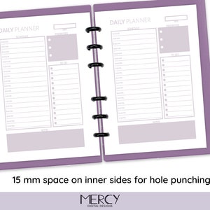 A6 Daily Planner Printable, Daily Schedule, Daily to Do List - Etsy
