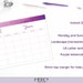 Blank Calendar Printable, Purple, Undated, A4, Letter - Etsy
