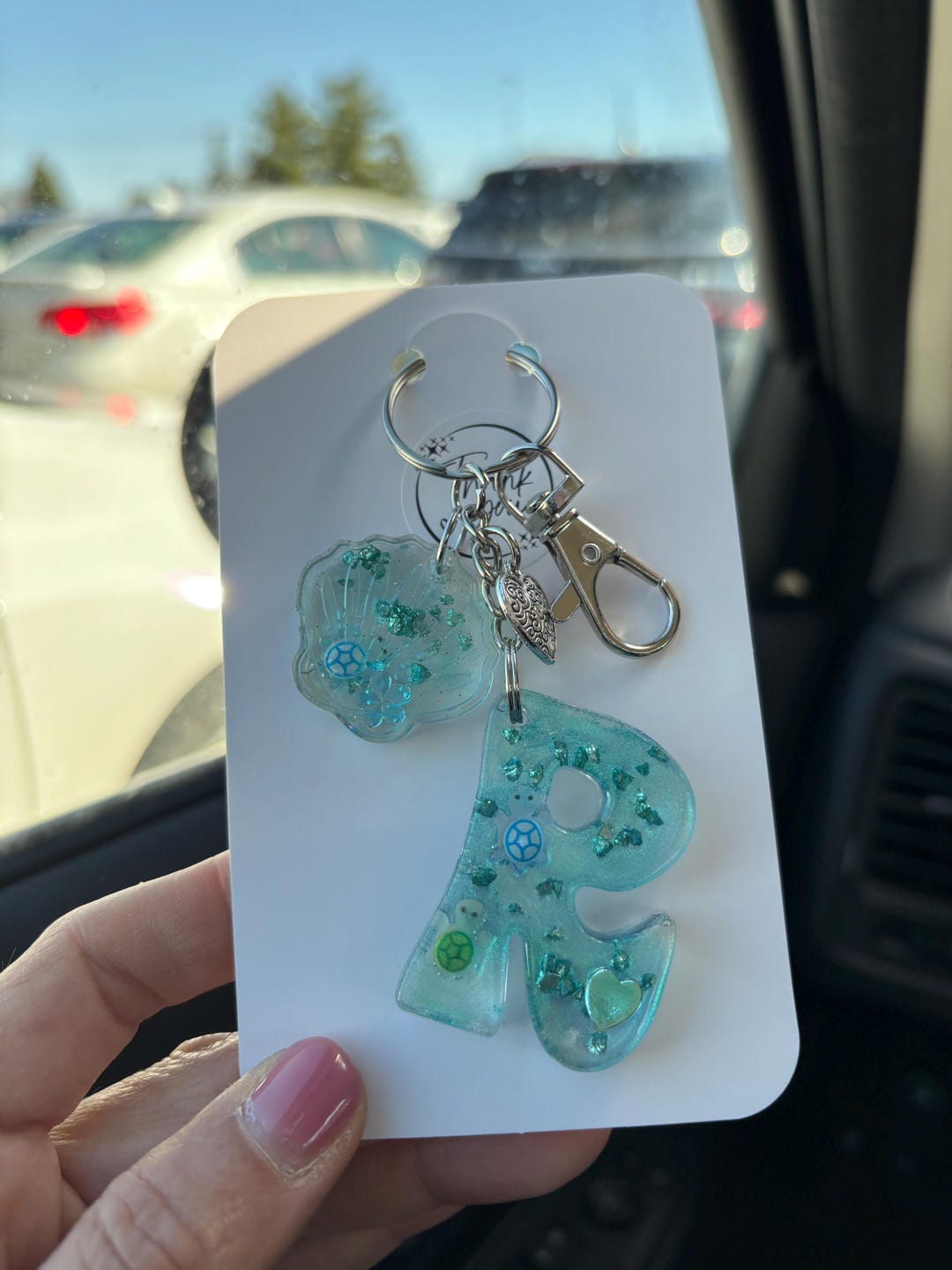 Alphabet Letter Keychain - Etsy