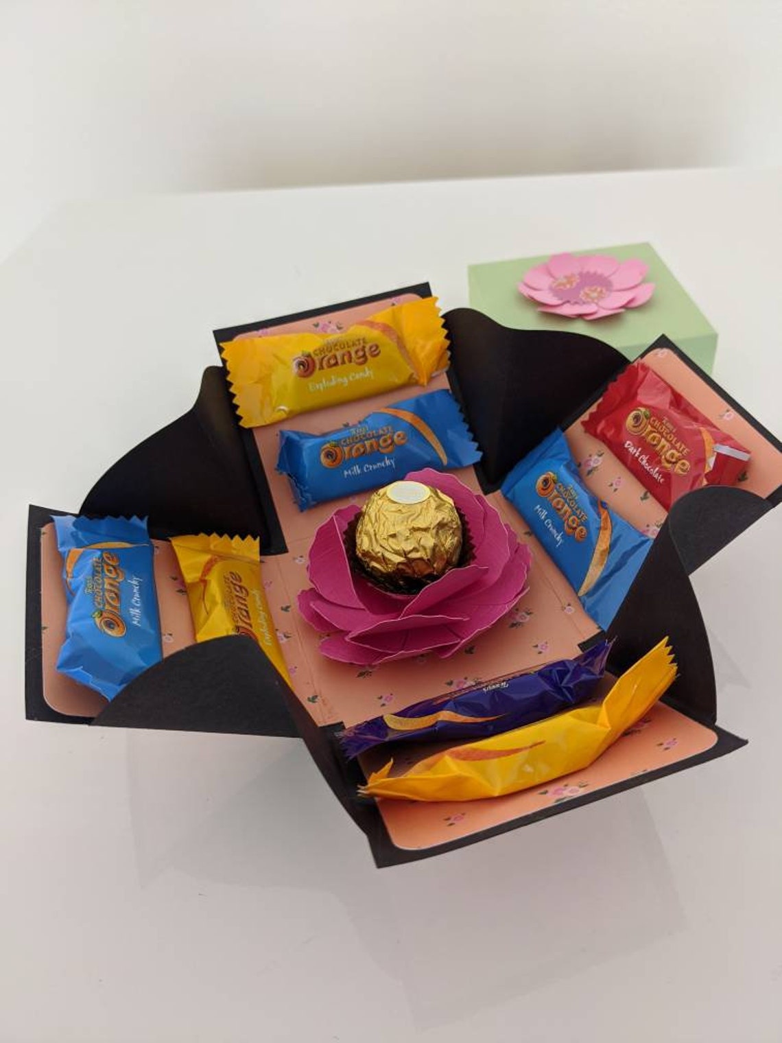 Chocolate explosion box exploding box present Terry's Etsy