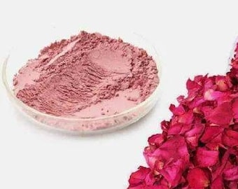 Organic Rose Petals Powder, Rosa Centifolia, Pink Rose Powder, Pure Extract, Gulab Powder, Face Pack, Face Mask, Gulab Pak