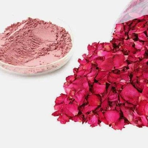 Organic Rose Petals Powder, Rosa Centifolia, Pink Rose Powder, Pure Extract, Gulab Powder, Face Pack, Face Mask, Gulab Pak