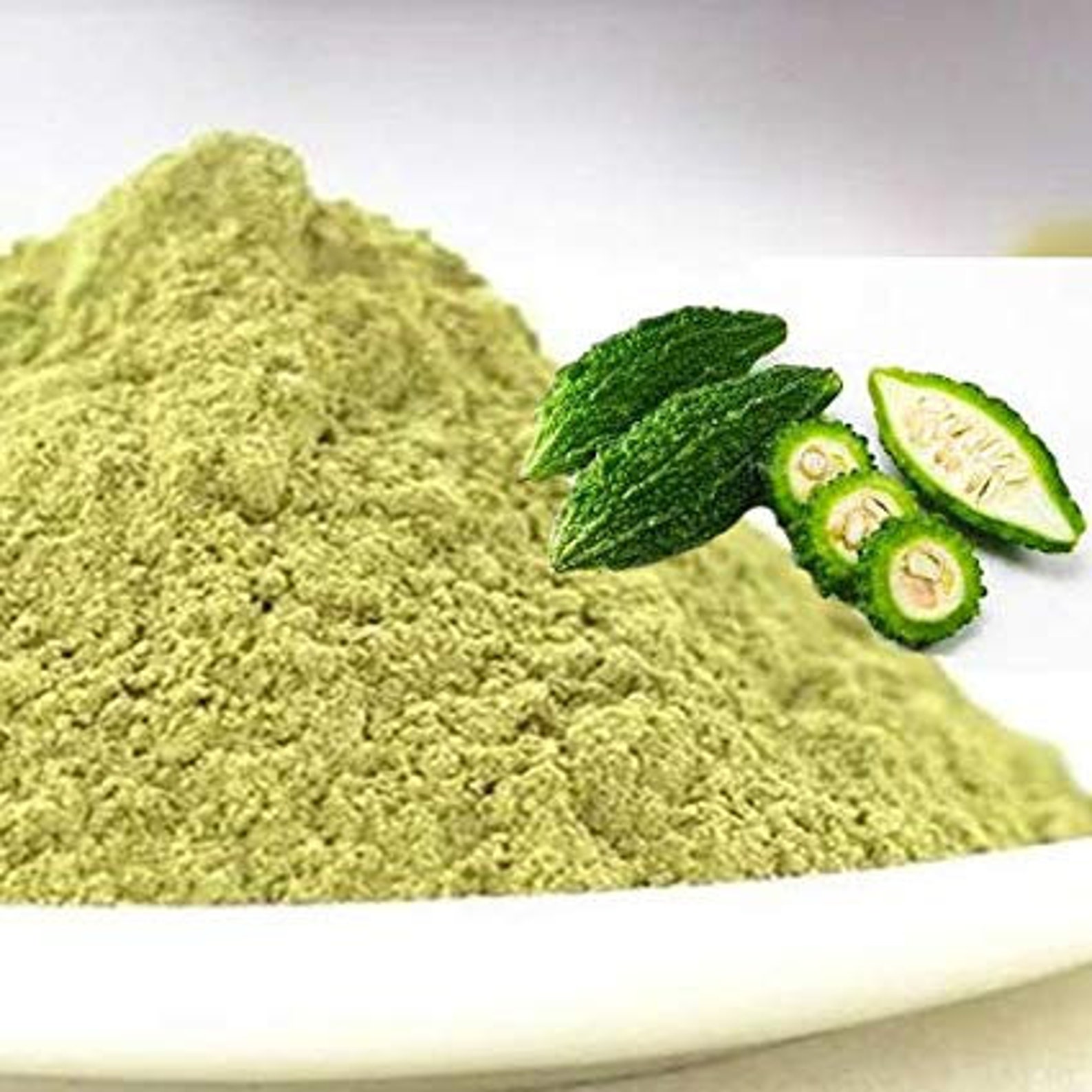 Karela Powderdried Bitter Gourd Powder Bitter Melon Etsy