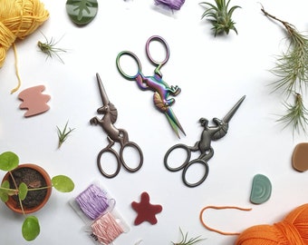 Unicorn Scissors || For Embroidery, Fabric, Scrapbooking, and Craft