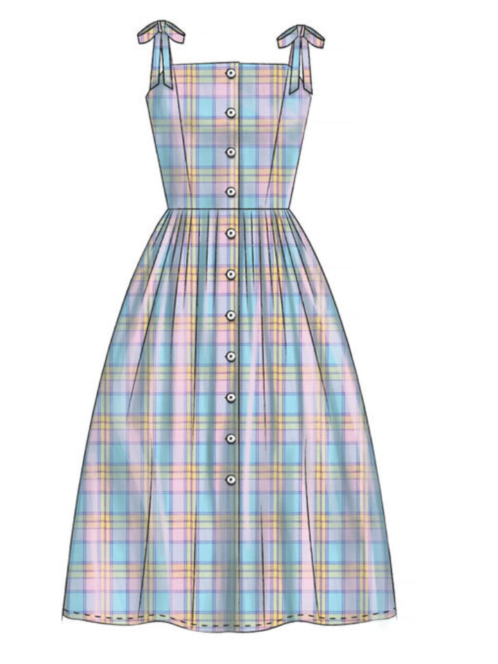McCalls M7950 New Woman's Retro Sundress Sewing Pattern Etsy France