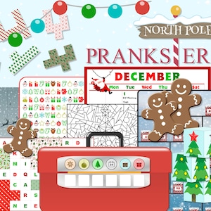 Escape Room Game | Printable Family Fun DIY Escape Puzzle Activity | Kids Escape Xmas Challenge | Christmas Escape: North Pole Prankster