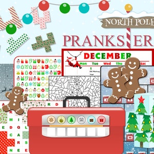 Escape Room Game | Printable Family Fun DIY Escape Puzzle Activity | Kids Escape Xmas Challenge | Christmas Escape: North Pole Prankster