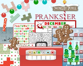 Escape Room Game | Printable Family Fun DIY Escape Puzzle Activity | Kids Escape Xmas Challenge | Christmas Escape: North Pole Prankster