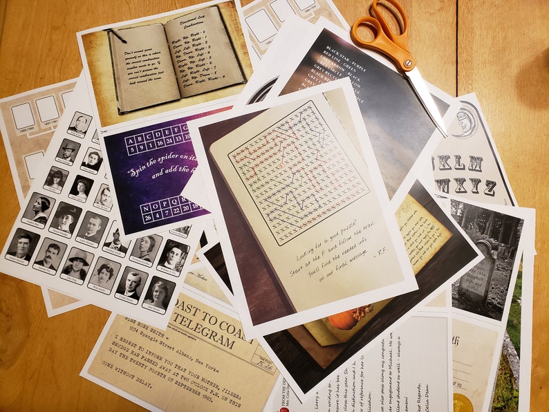escape room game printable adult party game diy mystery etsy
