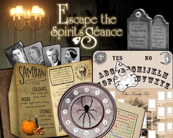Escape Room Game | Printable Adult Party Game | DIY Mystery Escape Game | Escape The Spirits' Séance